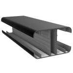 Plotový sloupek ALU SLIM-LINE - Duofuse DF1PA85 - BL černá /2,1 m
