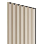 Obkladové panely Vilo MPC MODULO - akustický lamelový panel S - Satin Cream /0,14 x 2,65 m