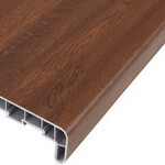 Parapet vnitřní plastový DECOSILL PP2250 - 250 mm - 1042 ořech