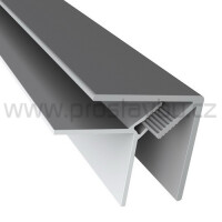 Rohový profil vnější/vnitřní 2-dílný UNI FS-222 - 23 Silver Grey /3 m (DOPRODEJ)