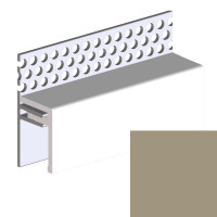 Ukončovací profil vrchní větrací 2-dílný univerz. UNI V2125 - 901 Greige Style /3 m