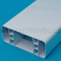 Plotový profil - plastová plotovka 80x32 mm Modular P6058 - 001 bílá