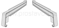 Krytka boční plastová KLASIK PA6609 - 090 mm - 01 bílá (pravá+levá)